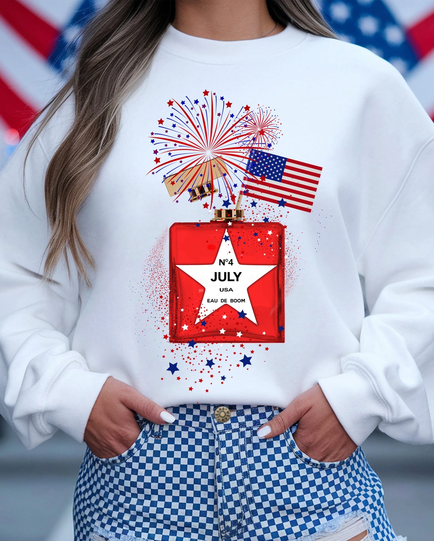 4th of July Perfume Tee Sweatshirt