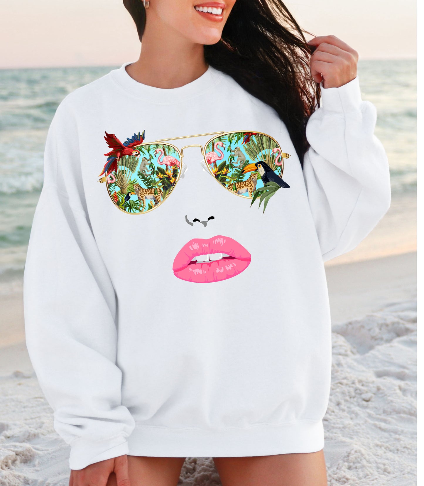 Tropical Sunnies Tee Sweatshirt