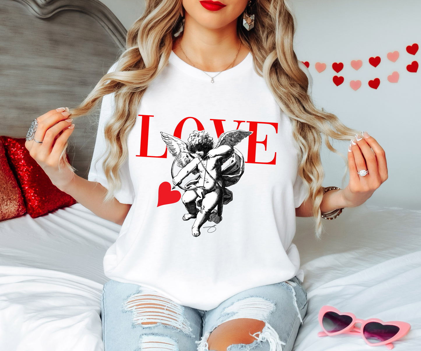 Cupid Love Struck Valentines Day T-shirt