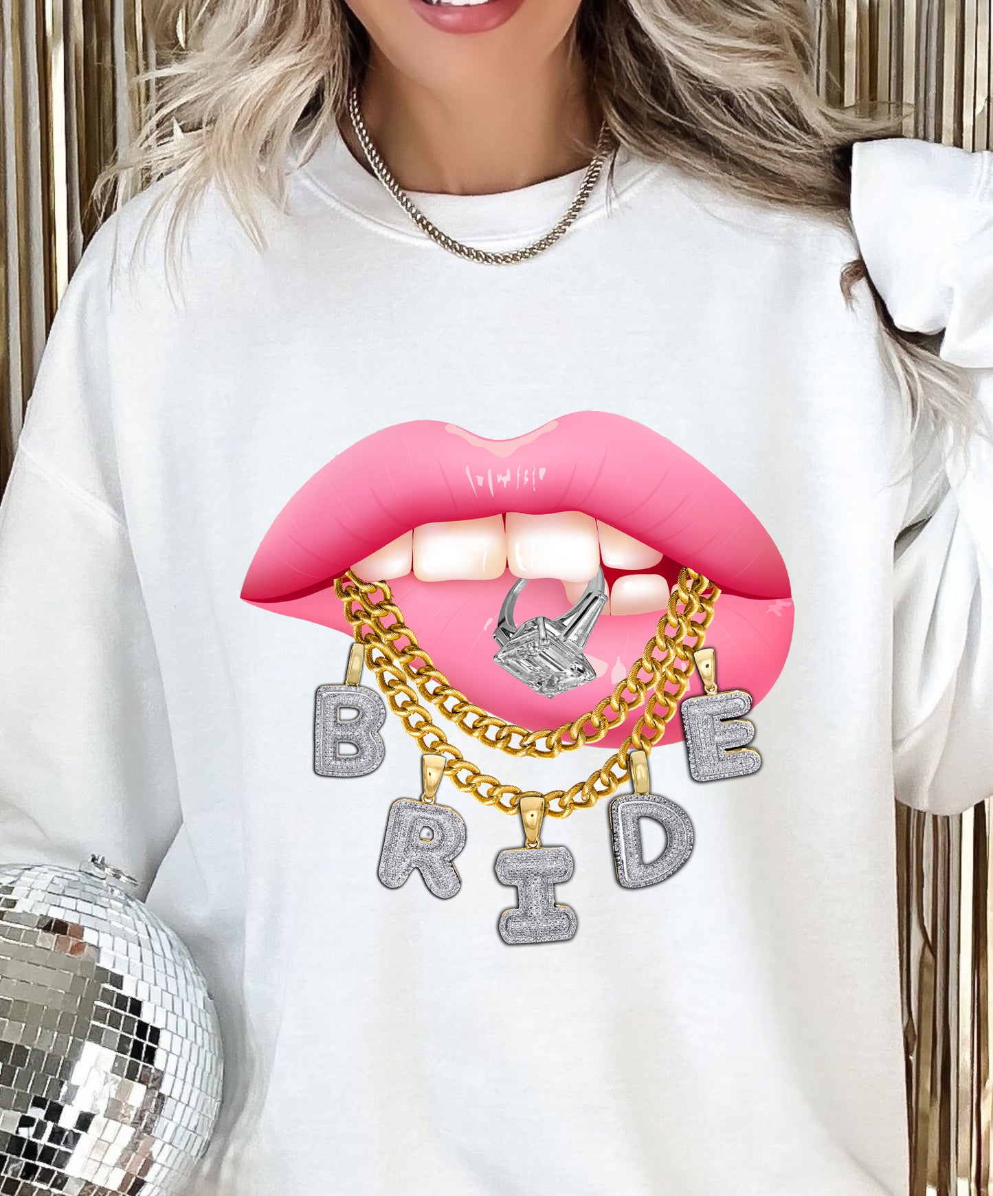 Bride Lips Tee Sweatshirt