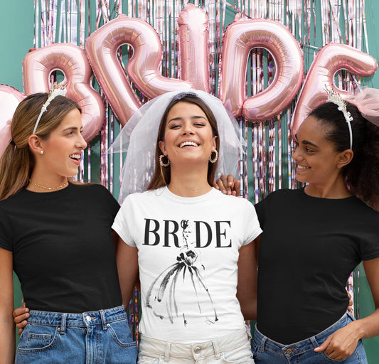 Bride Fashion Illustration T-shirt