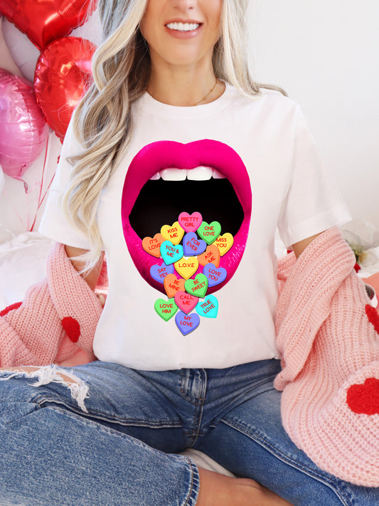 Sweetheart Lips Valentines Day T-shirt