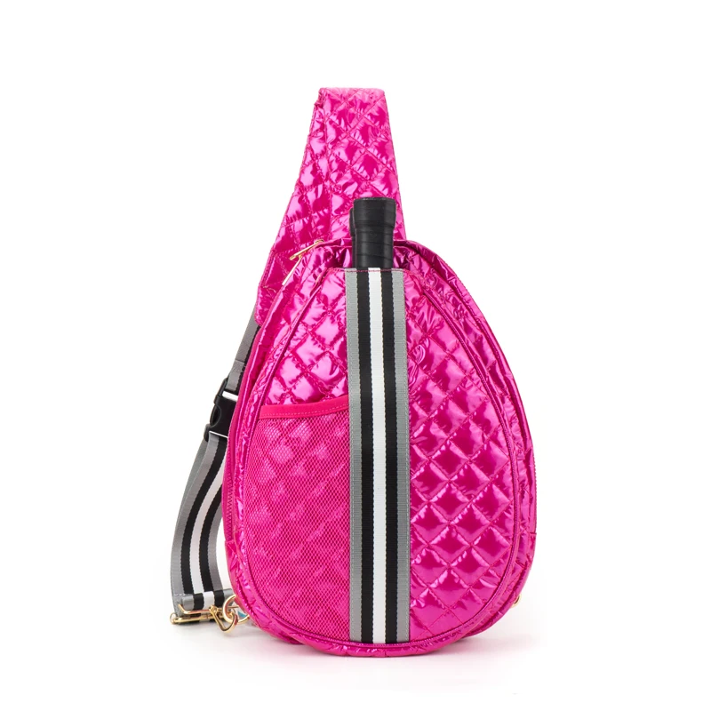 Pink Quilted Pickleball Bag