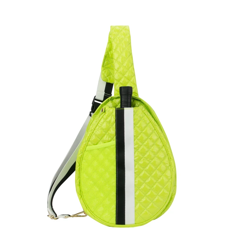 Green Quilted Pickleball Bag Sling